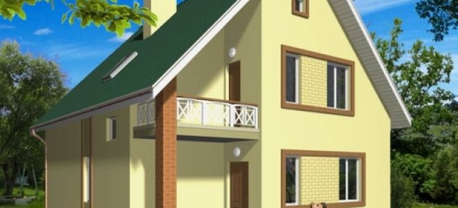 Проект мансардного дома 132 кв.м — 101-132